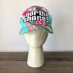 North Shore Surf Floral Trucker Style Blue and Pink